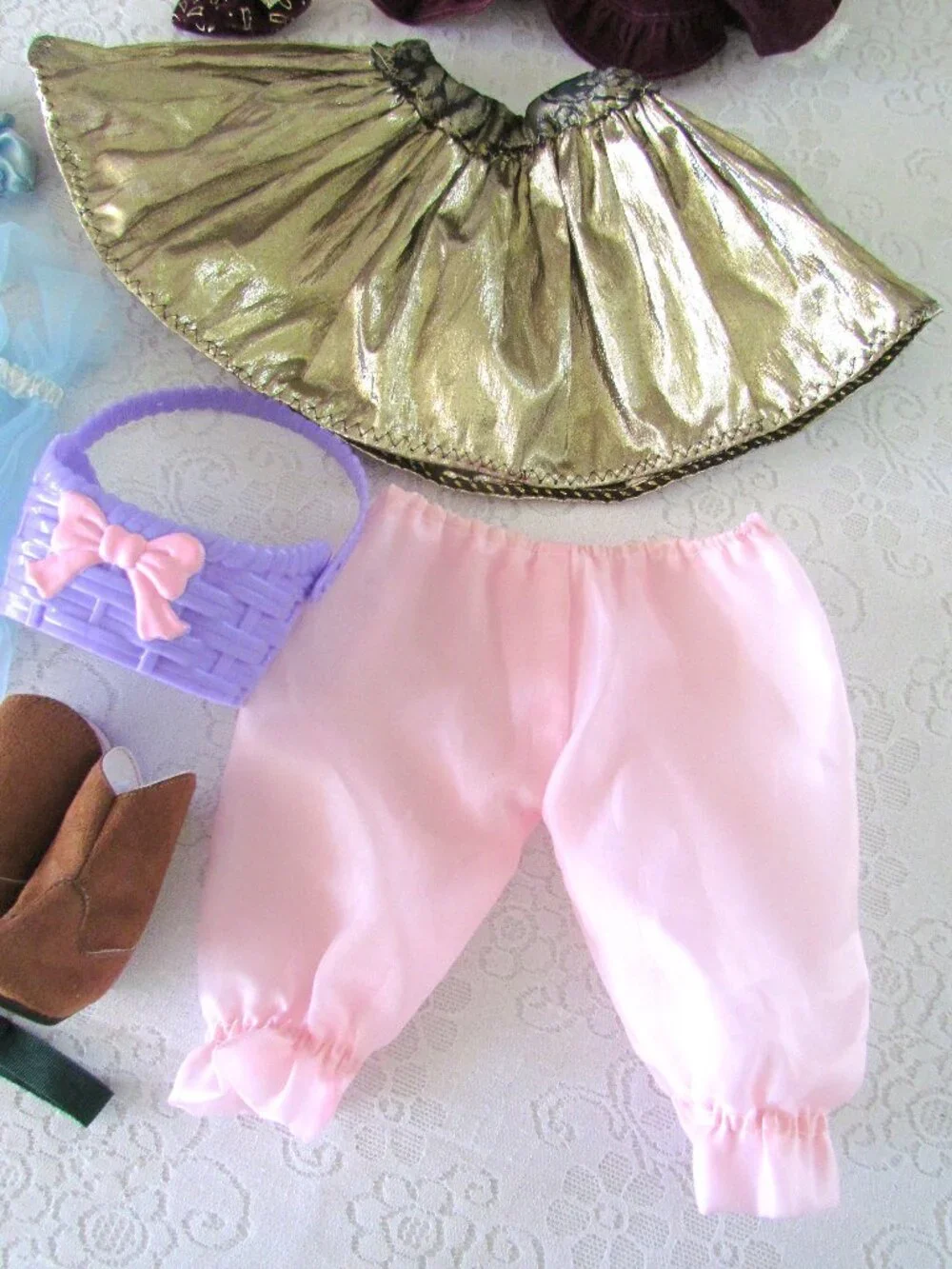 DOLL CLOTHES LOT w BOOTS, FITS 18